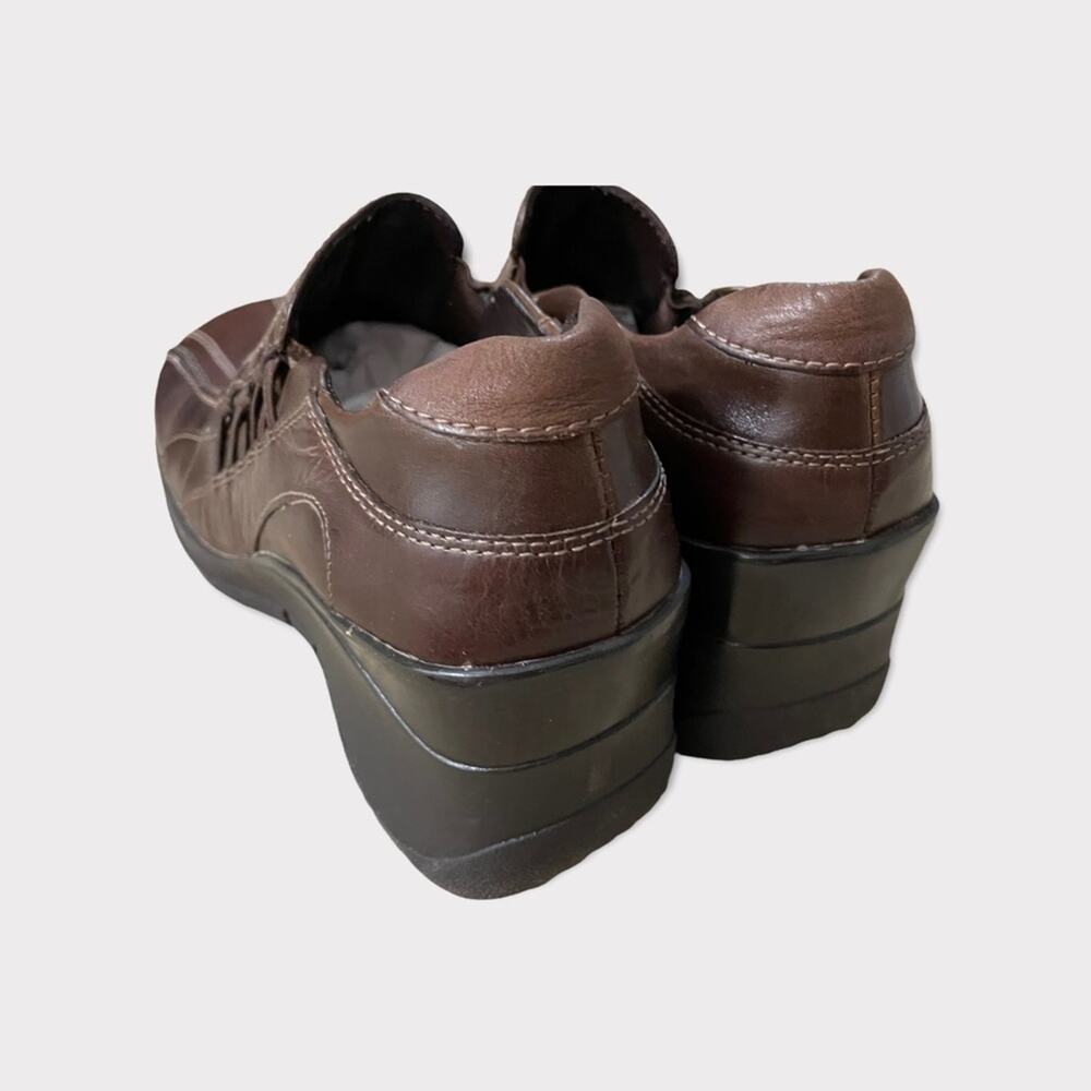 Aldo Women's Wedge Brown Frinuma Booties Size 9 - Picture 2 of 10